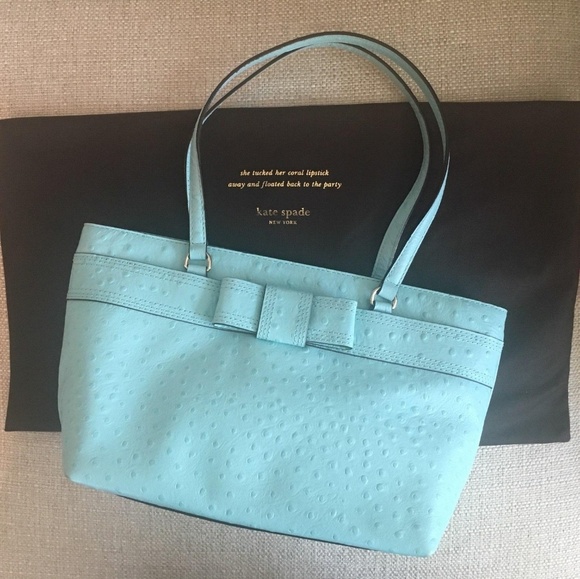 kate spade Handbags - Kate Spade Ostrich Embossed Leather Tote